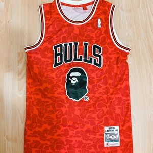 Mitchell & Ness x Bape Bulls Jersey